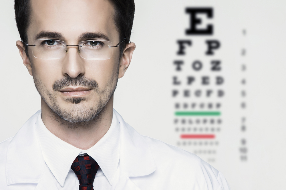 an eye doctor